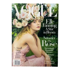 Vogue Magazine June 2017 Elle Fanning Cover No Label VG