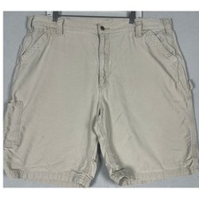 Carhartt Carpenter Shorts Mens 42 B147 TAN Original Fit Tan Canvas EUC