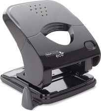 Image of 1523 ECO X5-30Ps Less Effort 2 Hole Punch, 30 Sheet Capacity, Black