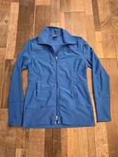 Nike Fit Dry Blue Training Running Jacket Fitted Full Zip Womens Size M
