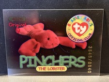 Red Pinchers the Lobster 1998 Ty Beanie Babies Series 1 Original 9 #6 #/8840