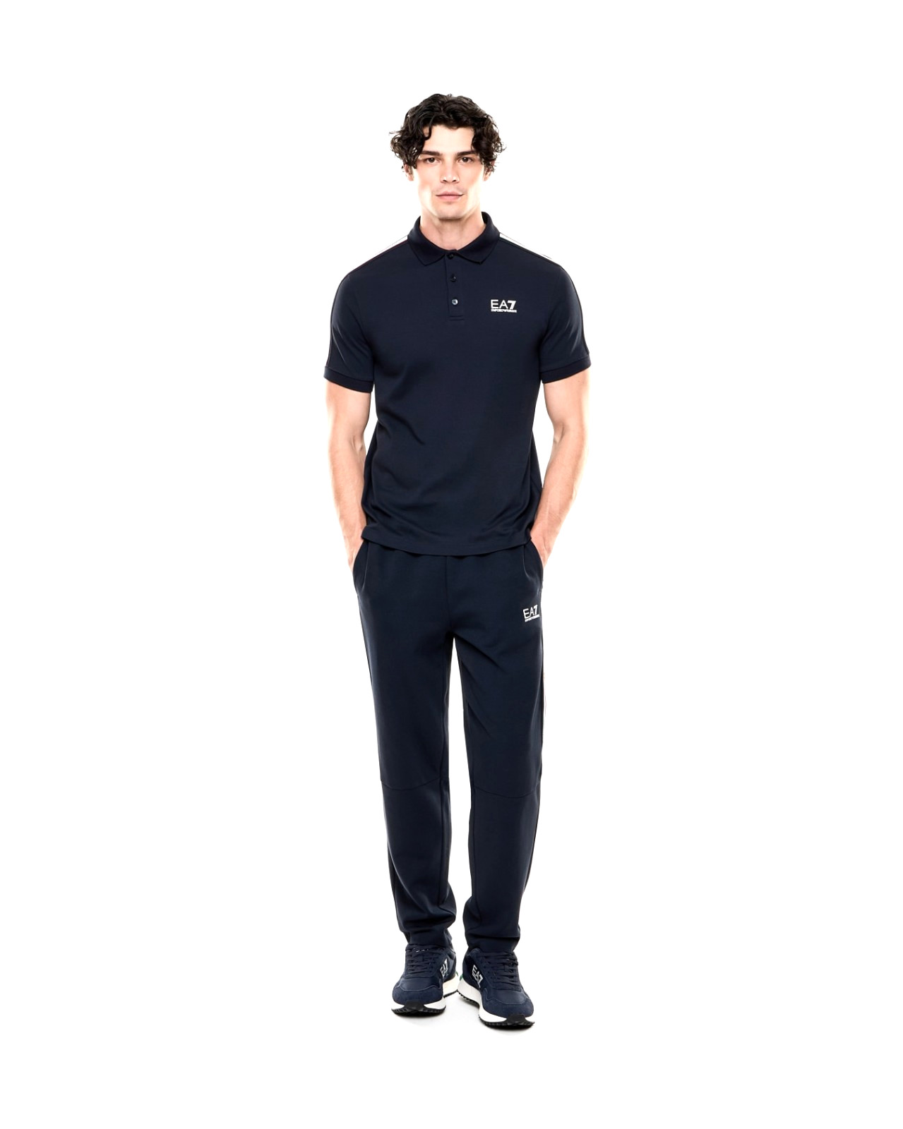 EMPORIO ARMANI EA7 7M001861 AF12503 U0002 TSHIRT HALF SLEEVE T-SHIRT BLUE 20290₽