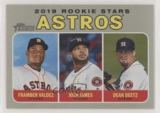 2019 Topps Heritage Rookie Stars Dean Deetz Framber Valdez Josh James #400 0c4
