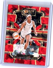2024 Panini Select WNBA #38 Jackie Young Prizms Red Ice