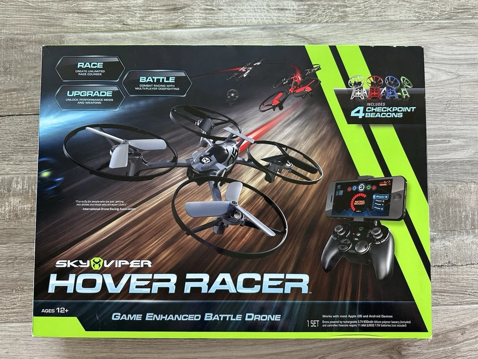 NIB! 1 set Sky Viper HOVER RACER game enhanced battle drone + extra battery - Image 2 of 4