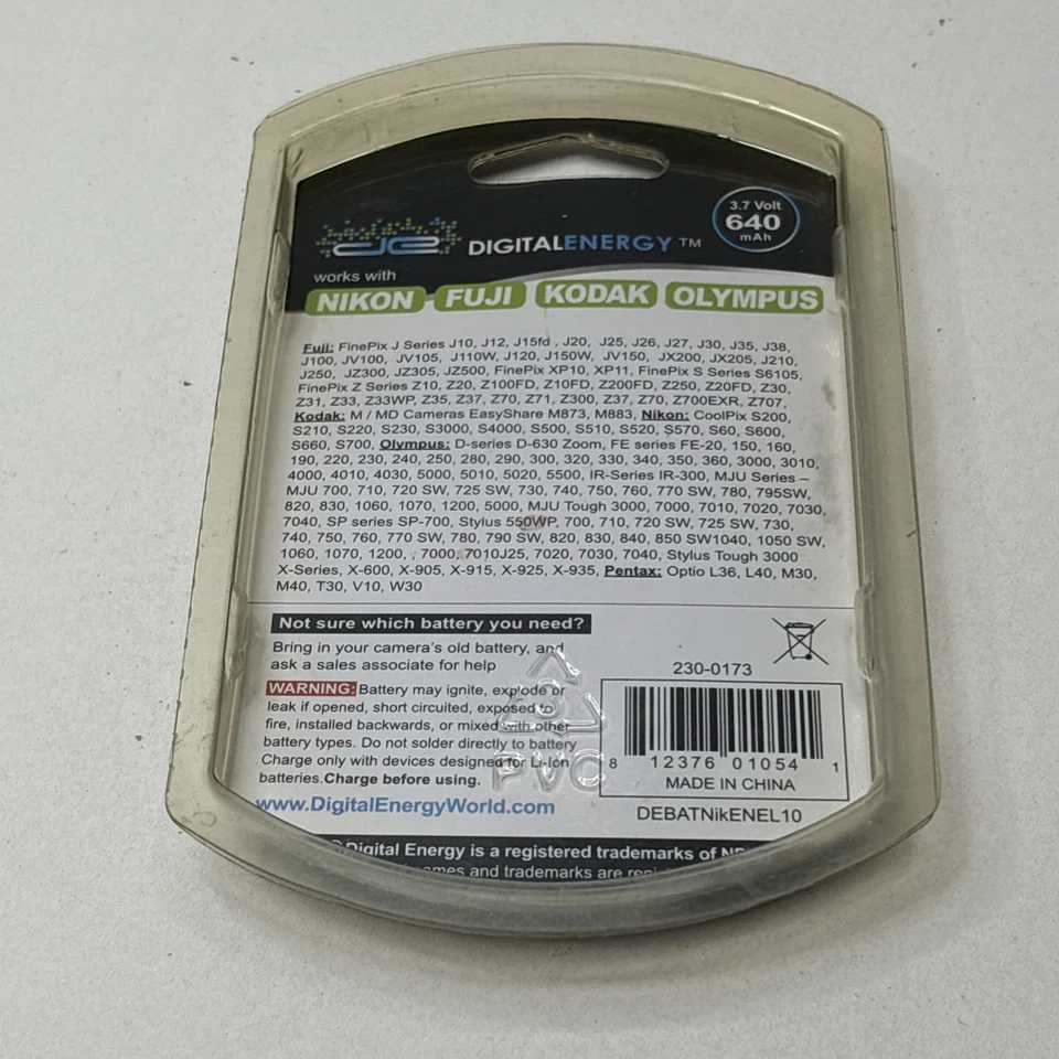 Lote de 3 baterías de energía digital Fuji Kodak Olympus Nikon HTC Thunderbolt Foto 3 de 4