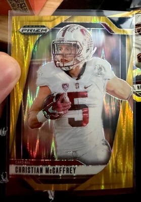 2025Panini Prizm Draft Picks Christian McCaffrey Stanford Gold Prizm #194 39/49