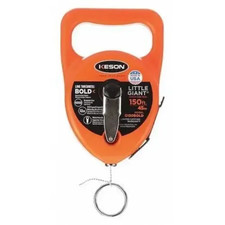 Keson 150ft Chalk Line Measuring Reel Rewind Steel Crank
