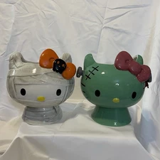 NEW Hello Kitty Frankenstein & Mummy Candy Dish Halloween Ceramic Set 2025
