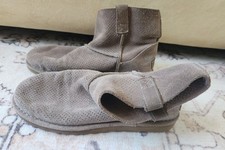 UGG Women's Sz. 8 Classic Mini Unlined Brown Suede Boots