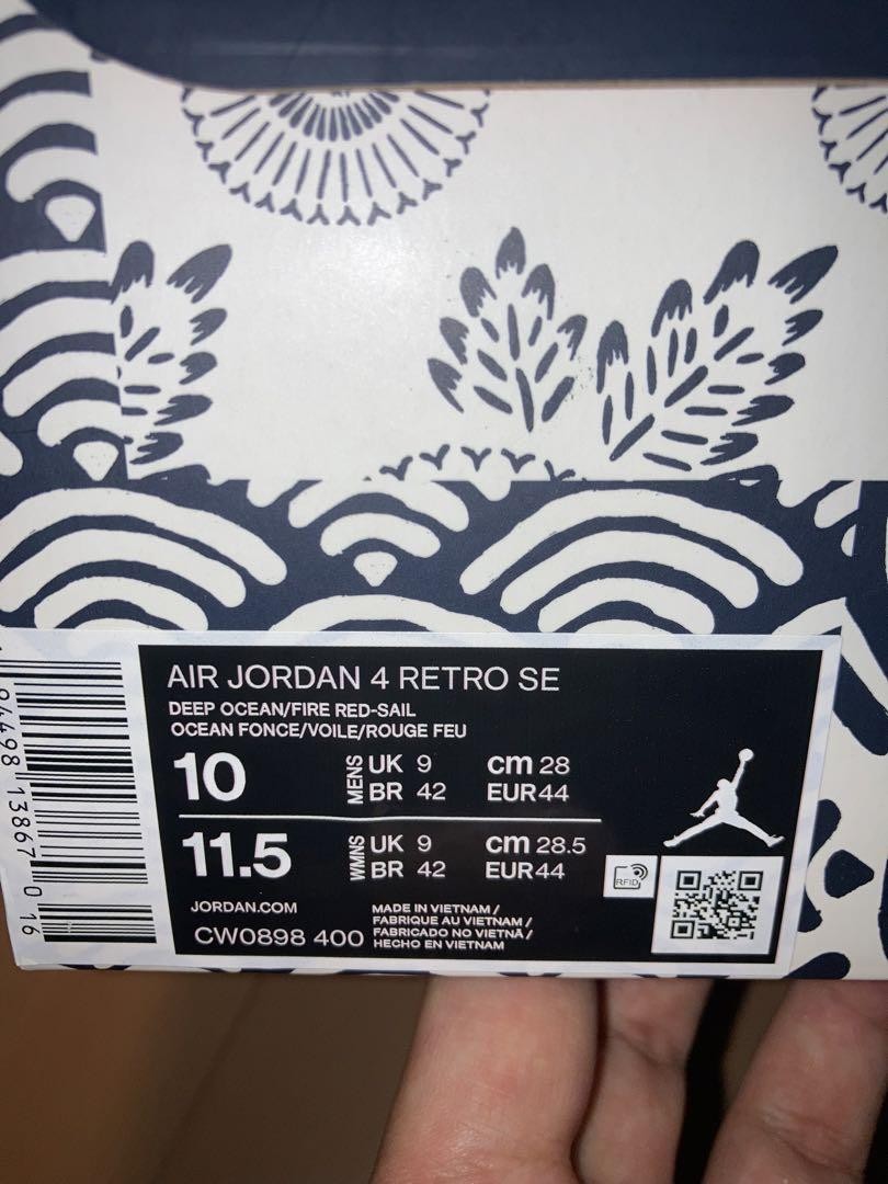 新品 NIKE AIR JORDAN 4 RETRO SE 刺し子 28 Men 10.0US Air Jordan 4 Retro Se Sashiko | eBay