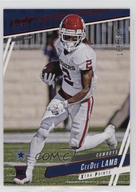 2020 Panini Prestige Rookies Xtra Points Red 168/399 CeeDee Lamb Rookie RC 05n7