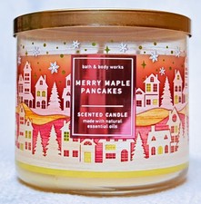 1 Bath Body Works MERRY MAPLE PANCAKES Large 3-Wick Scented Candle 14.5 oz