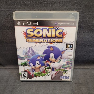 Sonic Generations (Sony PlayStation 3, 2011) PS3 Video Game