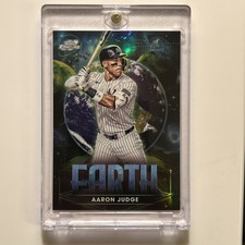 2025 Topps Cosmic Chrome Aaron Judge Planetary Pursuit SP Earth Yankees