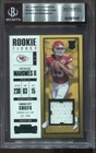 Patrick Mahomes 2017 Contenders Rookie Ticket Swatches #SW-3 RC Chiefs NFL BGS