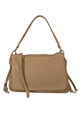 Oliveve- Reese Large Slouchy Shoulder in Cappuccino Buffalo Cowhide  MSRP $478.0