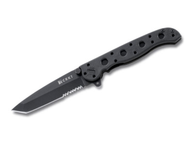 CRKT M16-10KZ Zytel Black Taschenmesser Tanto-Einsatzmesser 8Cr13MoV Metallgriff