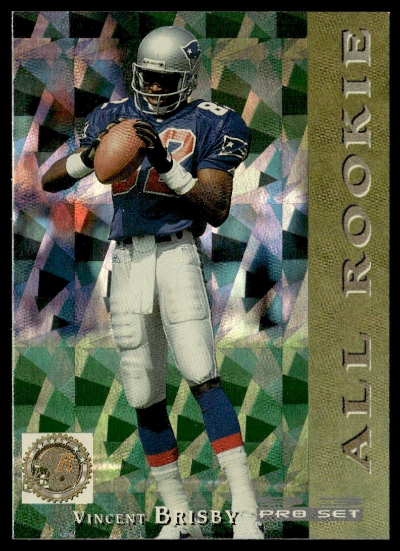 1993 Pro Set Vincent Brisby Rookie New England Patriots #4