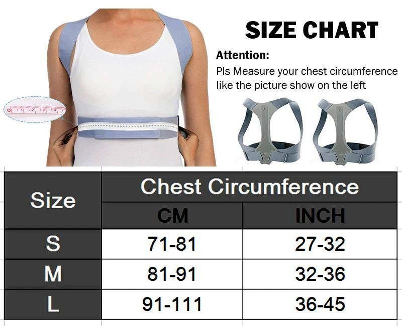 Medical Back Posture Corrector Shoulder Upper Neck Support Brace