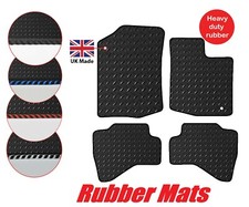 Tailored 3mm Rubber Car Floor Mats to fit Toyota Aygo 2005 to 2014  & 1 Clip