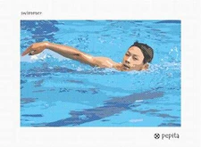 Swimmer Needlepoint Kit or Canvas