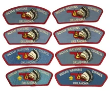 Indian Nations Council OK Lot of 8 CSP Bdr (SA340)