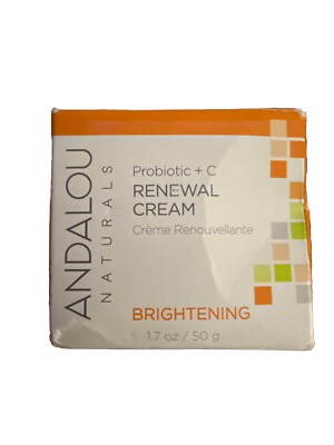 Andalou Naturals Probiotic + C Renewal Cream 1.7 Fl Oz New With Box