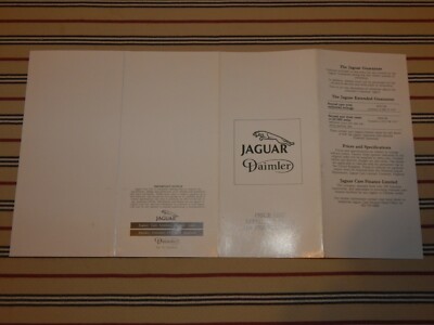 Jaguar Daimler UK Preisliste Prospekt 11. Februar 1988 XJ6/Sovereign/Double 6/XJS