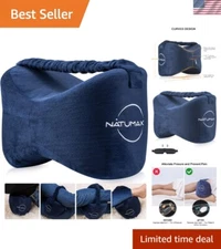 Ergonomic Memory Foam Knee Pillow for Sciatica & Back Pain Relief – Includes ...