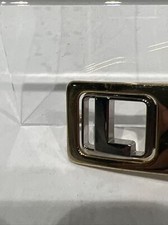 VTG OBI Monogram Initial Letter "L" Gold / Silver Tone Belt Buckle Made In Italy