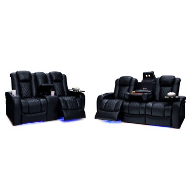 Seatcraft Euphoria Leather Home Theater Seating Sofa Recliners Chair Couch