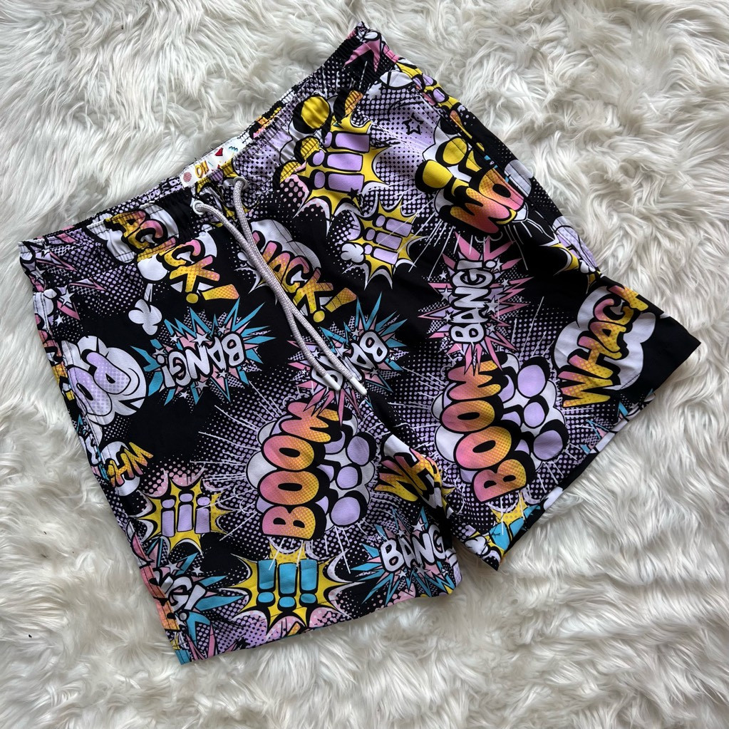 Oh Snap Drill Clothing Mens Exploded Comic Trunks Swi… Gem