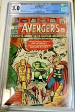 AVENGERS #1  CGC G/VG (3.0)  CONSERVED!  JACK KIRBY!   Never Cleaned or Pressed!