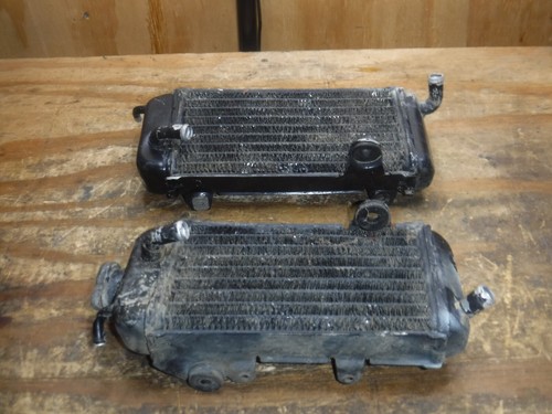 1988 Yz125 Radiators Left Right Cap Comb Coolant 1986 1987 1988 - Picture 3 of 6