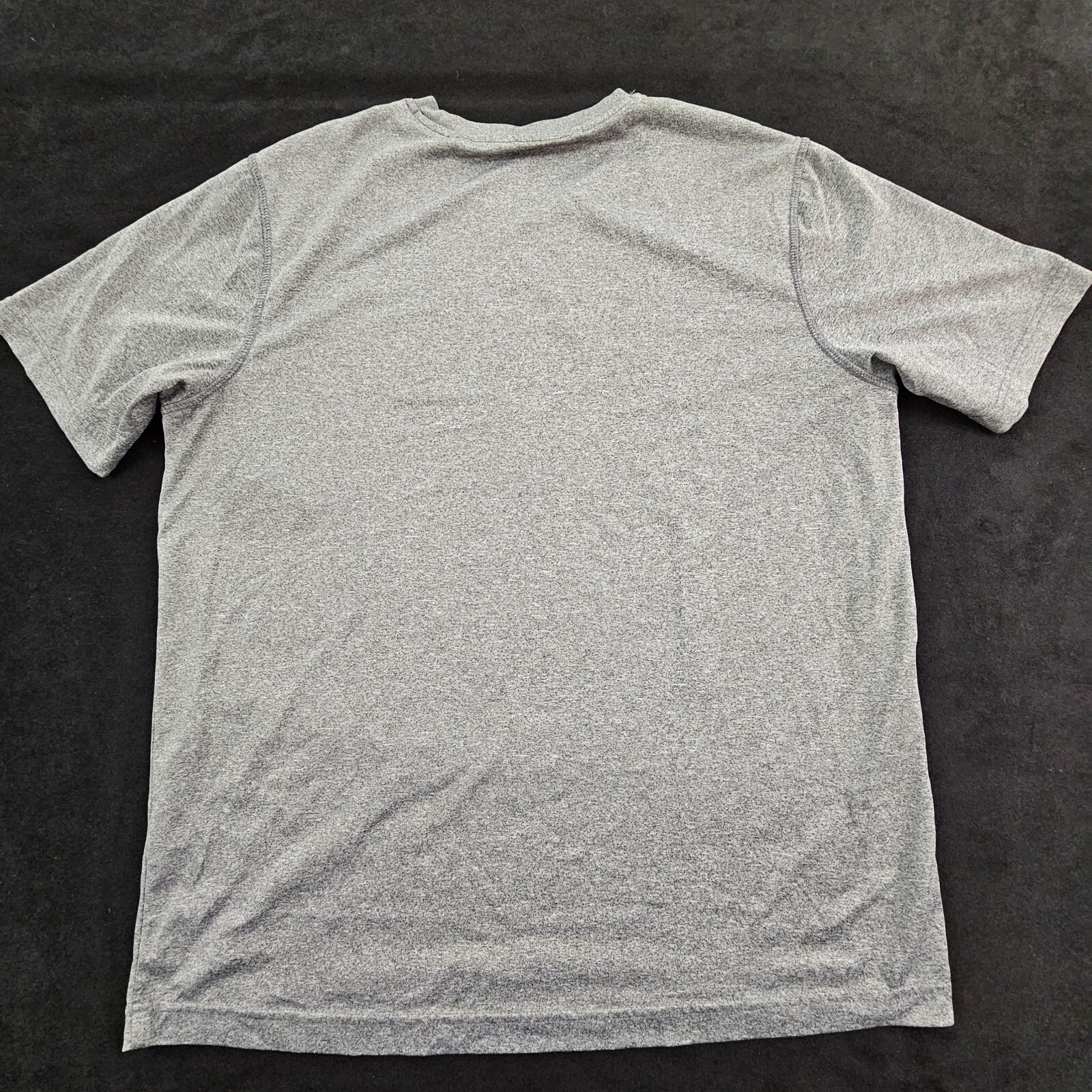 Fila Tennis Grigio Corto SLeeve Poliestere Spandex T Shirt Uomo L