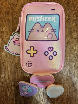 Spectrum X Pusheen Make Up Pinsel Etui Kosmetiktasche und Make Up Puffs