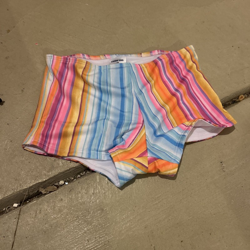 Girls Lands End Rainbow dry fit shorts brand new size 12