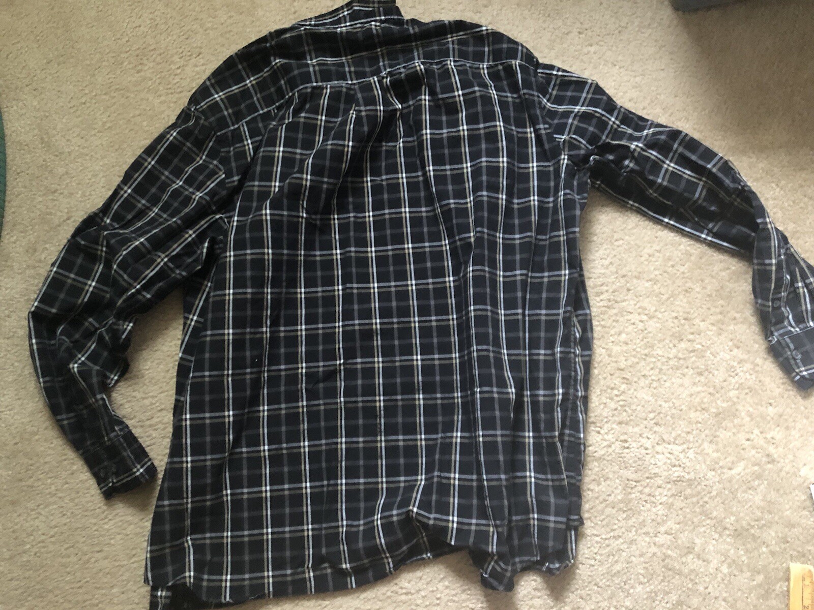 MENS BASIC EDITIONS PLAID BUTTON DOWN LONG SLEEVE… - image 6