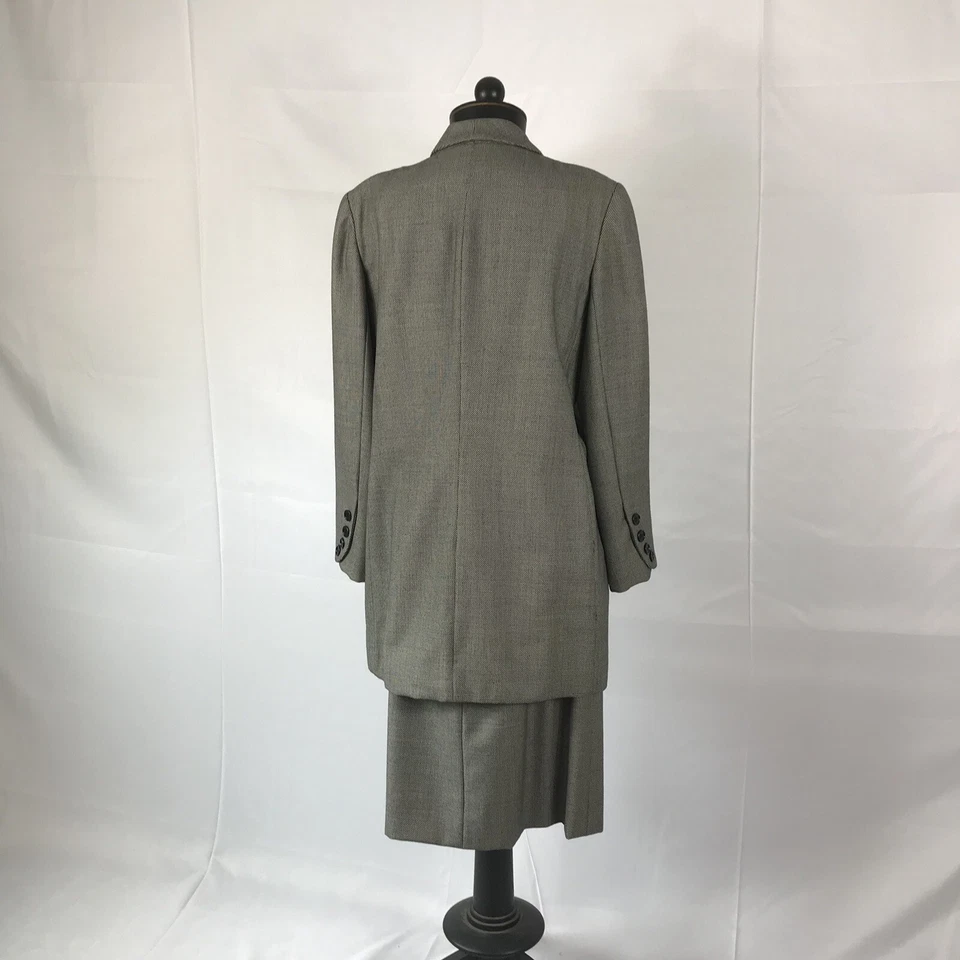 Bill Blass Vintage Size 14 Plaid Design Skirt Suit - Image 2 of 3