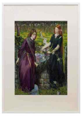 Rossetti Dante Gabriel Dante S Vision Of Rachel And Leah A3 A4 Gerahmter Druck Bild