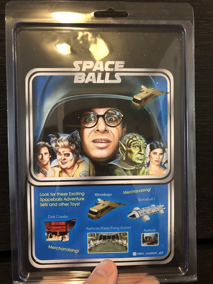 Custom spaceballs dot matrix c 3po w bubble protector hand made