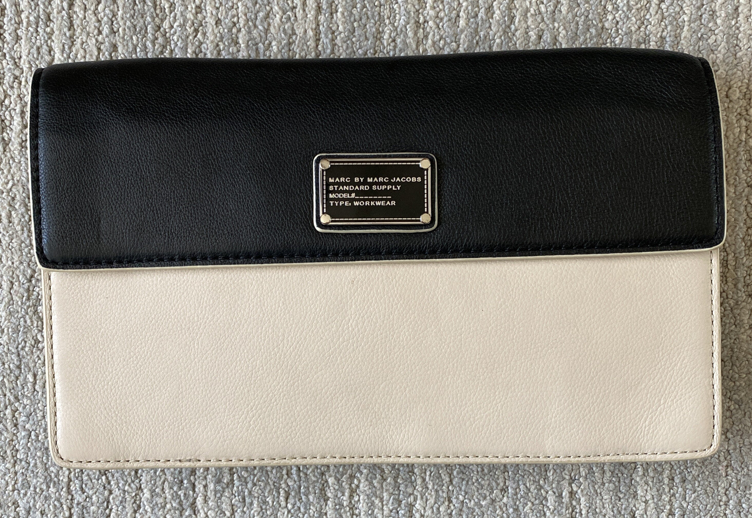 Leather clutch bag Marc Jacobs Black in 