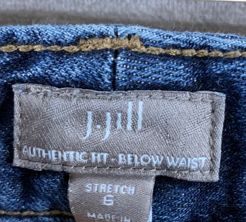 J Jill Jeans Sz 6 (30x26) Womens Bootcut Stretch Dark Wash Denim - Image 3 of 4