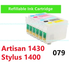 Empty refillable Ink Cartridge T079  79 ARC chip for Artisan 1430 Stylus 1400 *