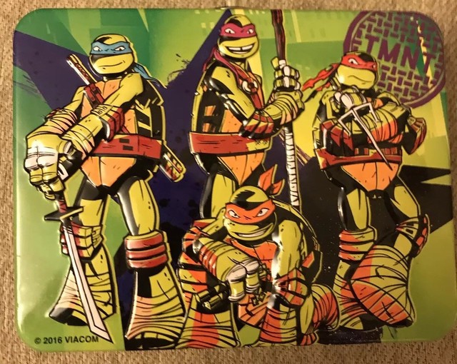 TMNT 2016 3D Tin Toy Lunch Box Nickelodeon Teenage Mutant Ninja | eBay