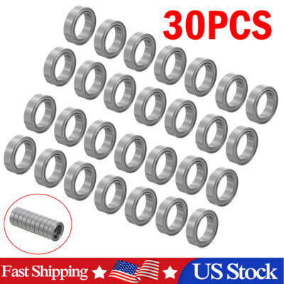 30PCS 6700ZZ 10*15*4mm Metal Double Shielded Ball Bearing Thin Wall Roller