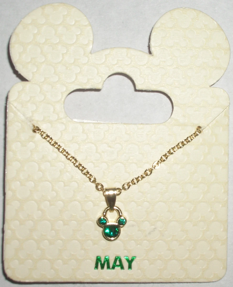 Mickey birthstone necklace discount