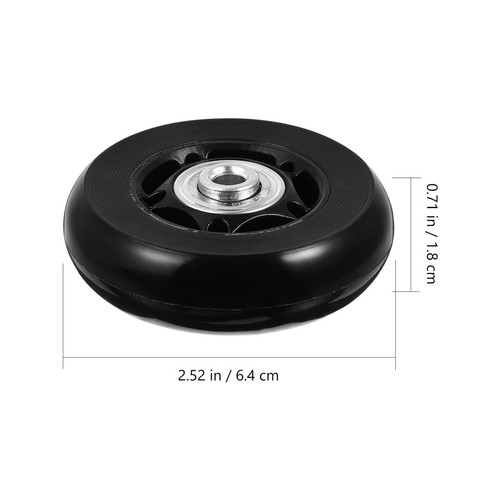 4 Pcs Travel Luggage Universal Wheel Shopping Caster Replacement - Picture 2 of 9