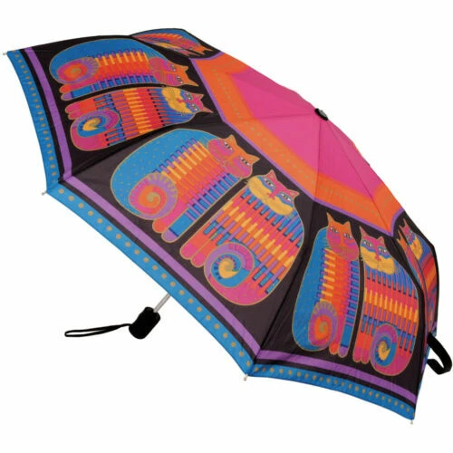 Paraguas Multicolor Arco iris Laurel Burch para Mujeres